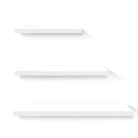 darrahopens Home & Garden > Storage Artiss 3 Piece Floating Wall Shelves - White