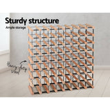 darrahopens Home & Garden > Storage Artiss 72 Bottle Timber Wine Rack