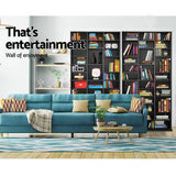 darrahopens Home & Garden > Storage Artiss Adjustable Book Storage Shelf Rack Unit - Black