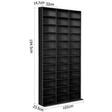 darrahopens Home & Garden > Storage Artiss Adjustable Book Storage Shelf Rack Unit - Black