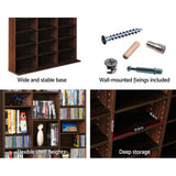 darrahopens Home & Garden > Storage Artiss Adjustable Book Storage Shelf Rack Unit - Expresso