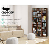 darrahopens Home & Garden > Storage Artiss Adjustable Book Storage Shelf Rack Unit - Expresso