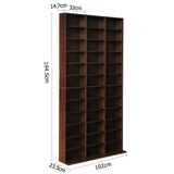 darrahopens Home & Garden > Storage Artiss Adjustable Book Storage Shelf Rack Unit - Expresso