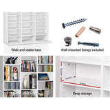 darrahopens Home & Garden > Storage Artiss Adjustable Book Storage Shelf Rack Unit - White