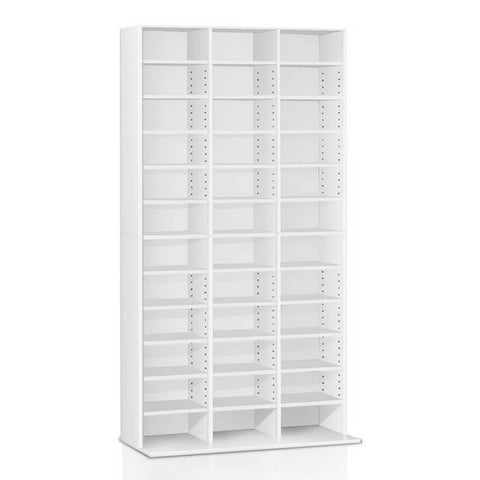 darrahopens Home & Garden > Storage Artiss Adjustable Book Storage Shelf Rack Unit - White