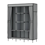 Darrahopens Home & Garden > Storage Artiss Clothes Wardrobe Closet Storage Large Portable Organiser with Shelf Grey