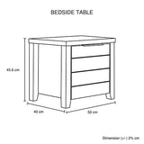 darrahopens Home & Garden > Storage Bedside Table 2 drawers Storage Table Night Stand MDF in Oak