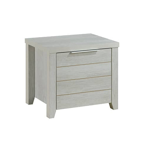 darrahopens Home & Garden > Storage Bedside Table 2 drawers Storage Table Night Stand MDF in White Ash