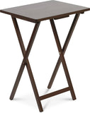 darrahopens Home & Garden > Storage Brown Wood Folding TV Tray & Snack Table