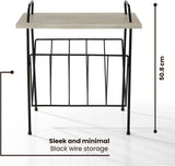 Darrahopens Home & Garden > Storage Crosley Wiltshire Turntable Stand Modern Retro White Wash Wood