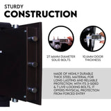 Darrahopens Home & Garden > Storage Digital Safe Safety Box Security Code Lock Box Fire Proof Heavy Duty 80L