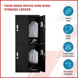 darrahopens Home & Garden > Storage Four-Door Office Gym Shed Storage Locker