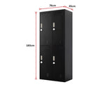 darrahopens Home & Garden > Storage Four-Door Office Gym Shed Storage Locker