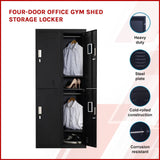 darrahopens Home & Garden > Storage Four-Door Office Gym Shed Storage Locker
