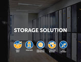 darrahopens Home & Garden > Storage Four-Door Office Gym Shed Storage Locker
