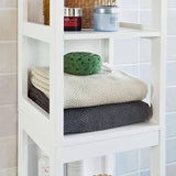 darrahopens Home & Garden > Storage Freestanding Tall Cabinet with Standing Shelves and Drawers