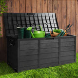 darrahopens Home & Garden > Storage Gardeon 290L Outdoor Storage Box - All Black