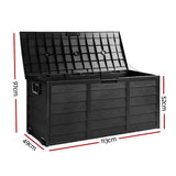 darrahopens Home & Garden > Storage Gardeon 290L Outdoor Storage Box - All Black