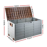 darrahopens Home & Garden > Storage Gardeon 290L Outdoor Storage Box - Brown