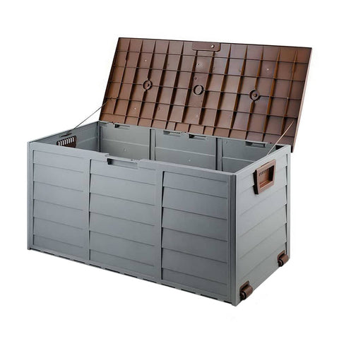 darrahopens Home & Garden > Storage Gardeon 290L Outdoor Storage Box - Brown