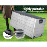 darrahopens Home & Garden > Storage Gardeon 290L Outdoor Storage Box - Grey