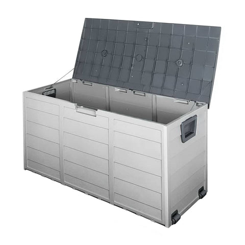 darrahopens Home & Garden > Storage Gardeon 290L Outdoor Storage Box - Grey
