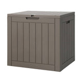 darrahopens Home & Garden > Storage Gardeon Outdoor Storage Box 118L Container Lockable Indoor Garden Toy Tool Shed Grey