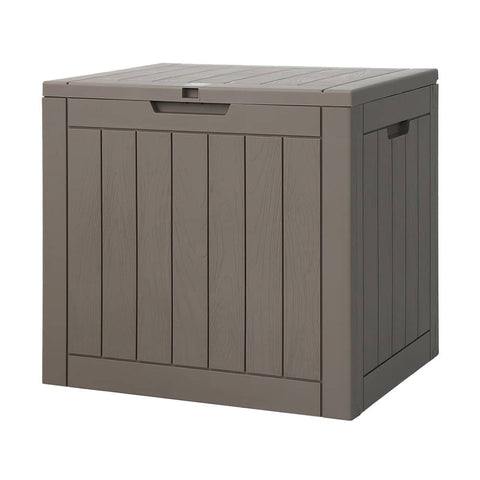 darrahopens Home & Garden > Storage Gardeon Outdoor Storage Box 118L Container Lockable Indoor Garden Toy Tool Shed Grey
