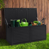 darrahopens Home & Garden > Storage Gardeon Outdoor Storage Box 390L Container Lockable Toy Tools Shed Deck Garden