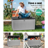 darrahopens Home & Garden > Storage Gardeon Outdoor Storage Box Bench Seat 190L