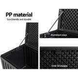darrahopens Home & Garden > Storage Gardeon Outdoor Storage Box Container Garden Toy Indoor Tool Chest Sheds 270L Black