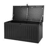 darrahopens Home & Garden > Storage Gardeon Outdoor Storage Box Container Garden Toy Indoor Tool Chest Sheds 270L Black