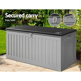 darrahopens Home & Garden > Storage Gardeon Outdoor Storage Box Container Garden Toy Indoor Tool Chest Sheds 270L Dark Grey