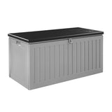 darrahopens Home & Garden > Storage Gardeon Outdoor Storage Box Container Garden Toy Indoor Tool Chest Sheds 270L Dark Grey