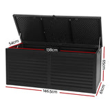 darrahopens Home & Garden > Storage Gardeon Outdoor Storage Box Container Indoor Garden Toy Tool Sheds Chest 490L