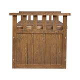 darrahopens Home & Garden > Storage Gardeon Outdoor Storage Box Wooden Garden Bench 128.5cm Chest Tool Toy Sheds XL