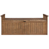 darrahopens Home & Garden > Storage Gardeon Outdoor Storage Box Wooden Garden Bench 128.5cm Chest Tool Toy Sheds XL