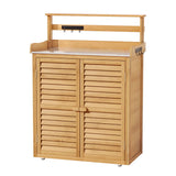 Darrahopens Home & Garden > Storage Gardeon Outdoor Storage Cabinet Box Potting Bench Table Shelf Chest Garden Shed