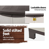 darrahopens Home & Garden > Storage Gardeon Outdoor Storage Cabinet Cupboard Lockable Garage 92cm
