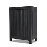 darrahopens Home & Garden > Storage Gardeon Outdoor Storage Cabinet Cupboard Lockable Garden Sheds Adjustable Black