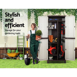darrahopens Home & Garden > Storage Gardeon Outdoor Storage Cabinet Lockable Cupboard Garage 173cm