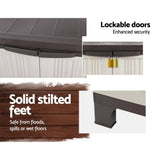 darrahopens Home & Garden > Storage Gardeon Outdoor Storage Cabinet Lockable Cupboard Garage 92cm