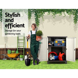 darrahopens Home & Garden > Storage Gardeon Outdoor Storage Cabinet Lockable Cupboard Garage 92cm