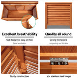 darrahopens Home & Garden > Storage Gardeon Outoor Fir Wooden Storage Bench