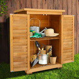 darrahopens Home & Garden > Storage Gardeon Portable Wooden Garden Storage Cabinet