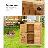 darrahopens Home & Garden > Storage Gardeon Portable Wooden Garden Storage Cabinet