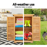 darrahopens Home & Garden > Storage Gardeon Portable Wooden Garden Storage Cabinet