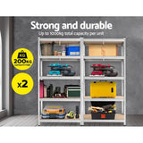 darrahopens Home & Garden > Storage Giants 2x1.8M Warehouse Shelving Rack Racking Garage Metal Storage Shelves
