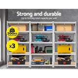 darrahopens Home & Garden > Storage Giants 3x1.8M Warehouse Shelving Rack Racking Garage Metal Storage Shelves