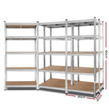 darrahopens Home & Garden > Storage Giants 5x1.8M Warehouse Shelving Rack Racking Garage Metal Storage Shelves